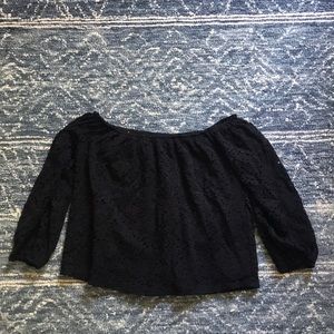 Hollister Cropped Off the Shoulder Top